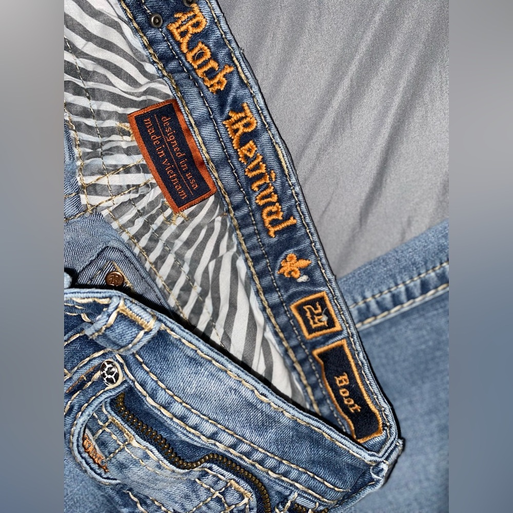 Rock Revival Blue Jeans